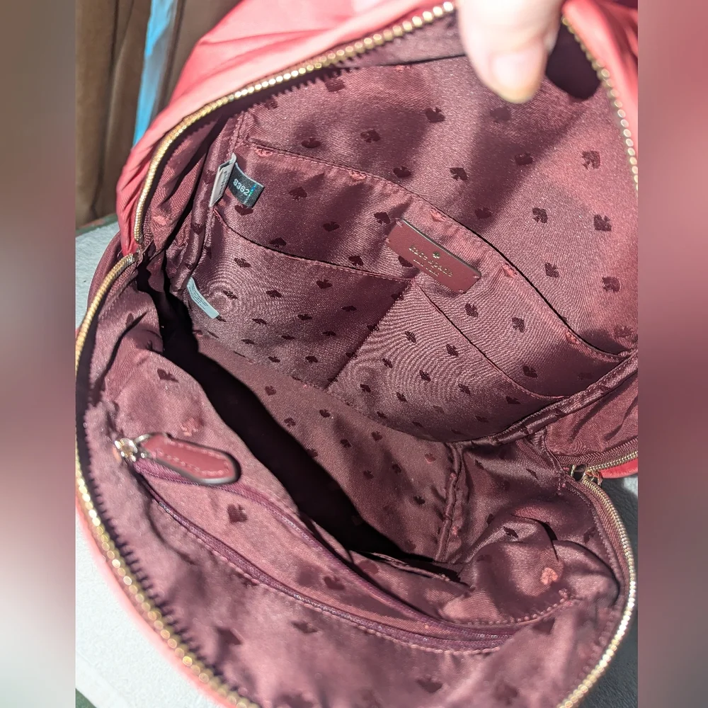 Kate Spade Pink and White Chelsea The Little Better Multi Pink Backpack